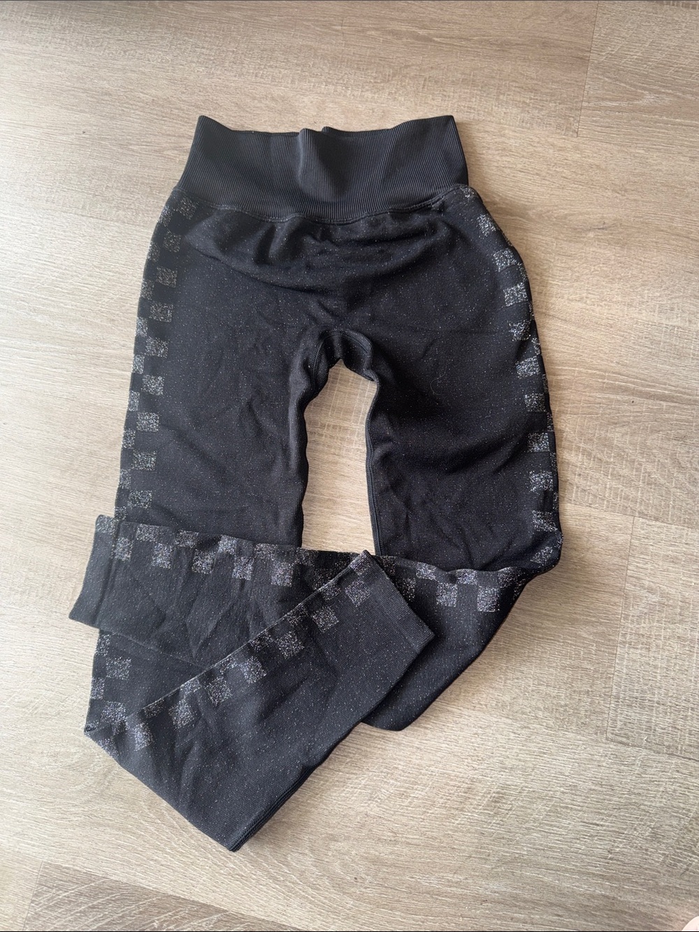 Victoria's Secret PINK Seamless Shimmer Checkerboard Leggings XS